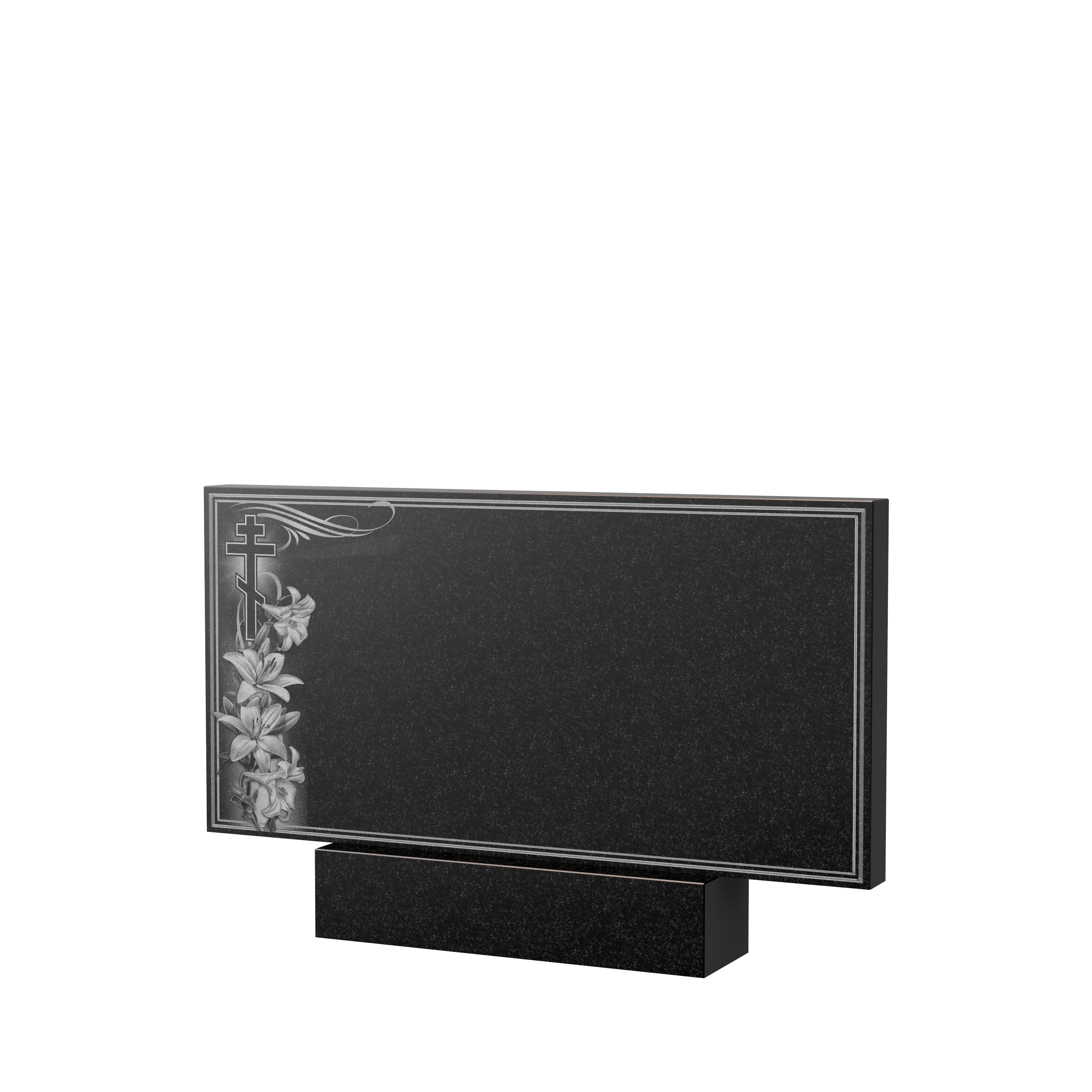 Художественное оформление памятника в&nbsp;Саратове | Художественное оформление на гранитную стелу, рисунок ГХО-003