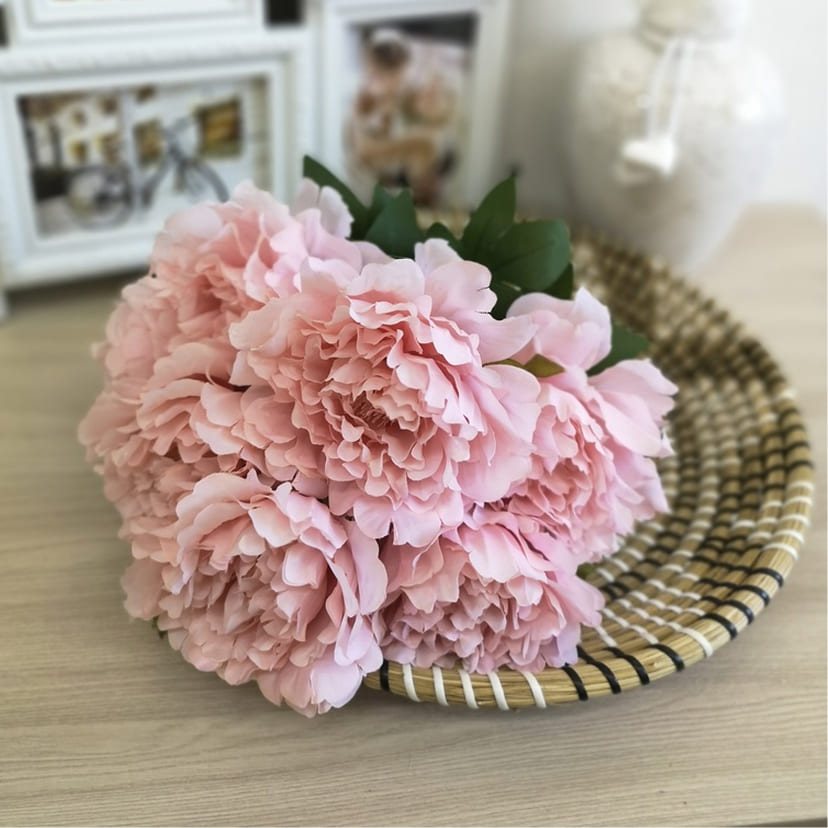 Искусственные цветы в Саратове | Цветы искусственные «Пионы», розовые, букет