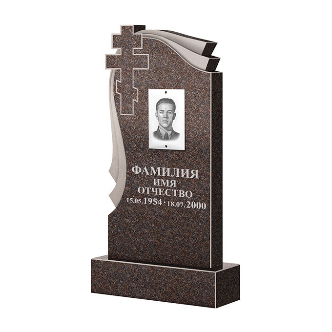 Гранитные памятники в&nbsp;Саратове | Памятник из гранита Карел Brown ФГЦ-081