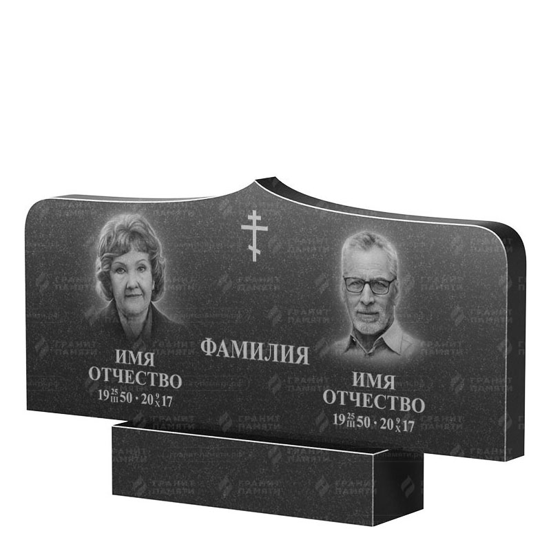 Гранитные памятники в&nbsp;Саратове | Двойной гранитный памятник ФГ-260