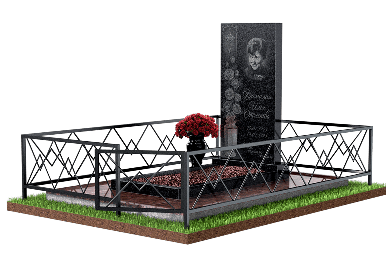 Благоустройство захоронения в Саратове