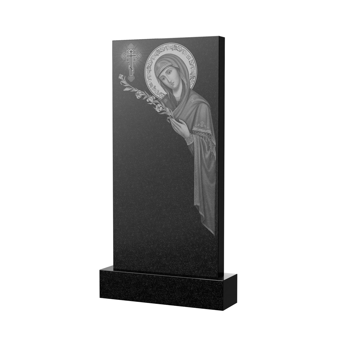 Художественное оформление памятника в&nbsp;Саратове | Художественное оформление на гранитную стелу, рисунок ВХО-035