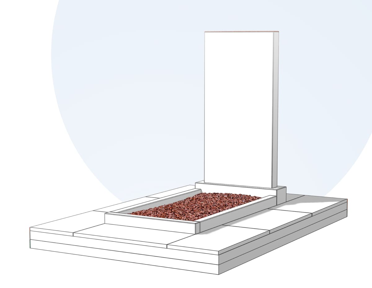 Засыпка цветника камушками в Саратове