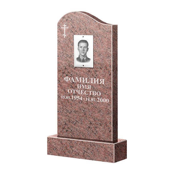Памятники из цветного гранита в&nbsp;Саратове | Памятник из гранита Розалия Pink ФГЦ-030