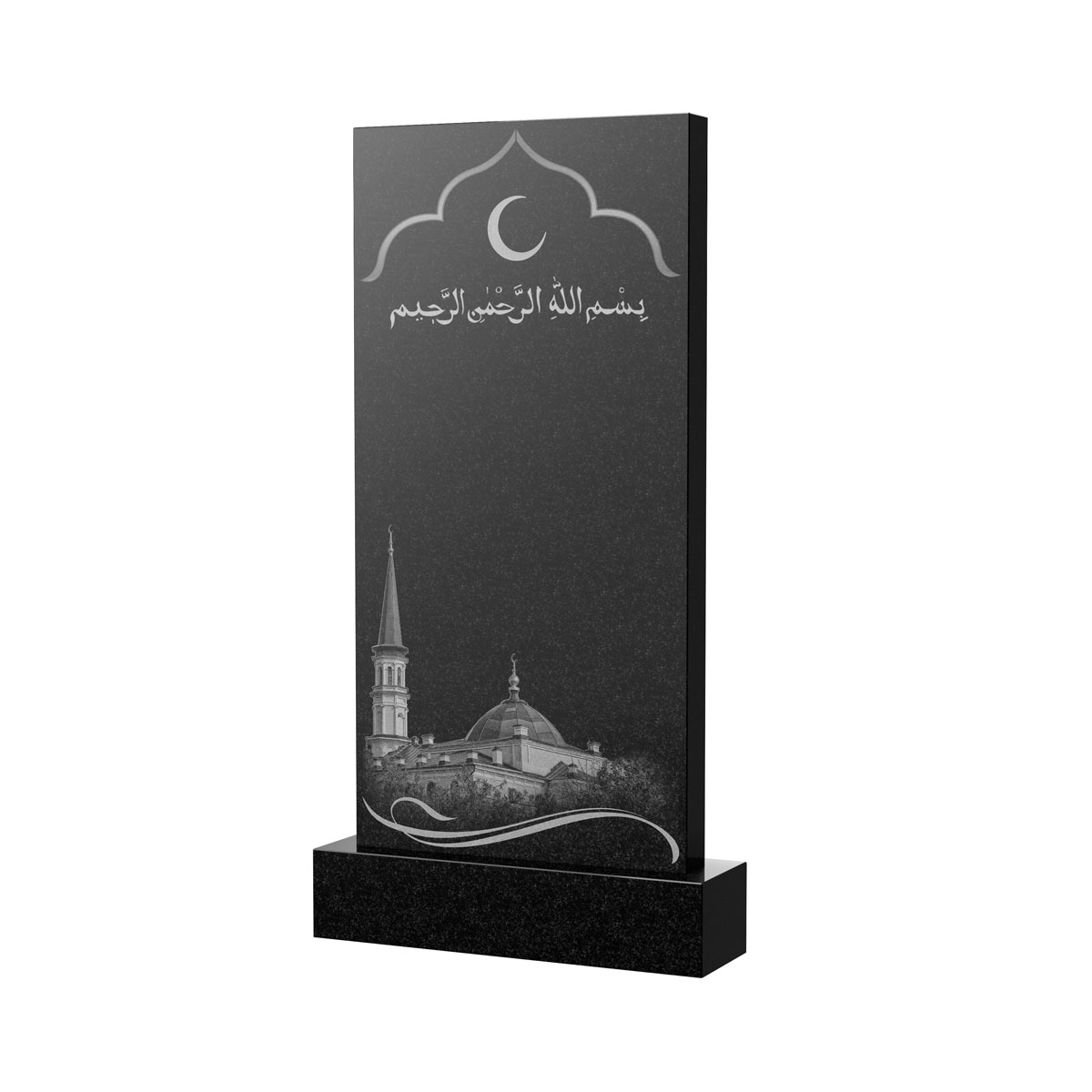 Художественное оформление памятника в&nbsp;Саратове | Художественное оформление на гранитную стелу, рисунок ВХО-037