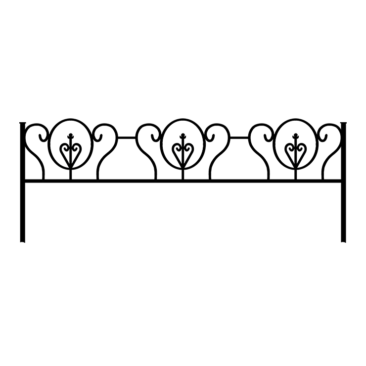 Металлические оградки, столы, скамейки в&nbsp;Саратове | Оградка №3