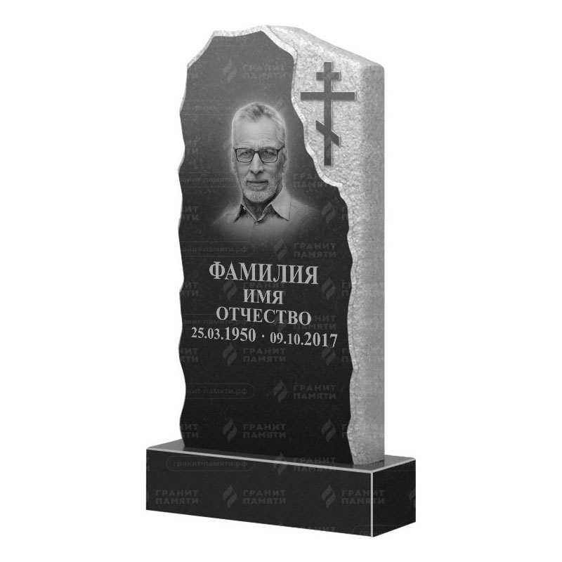 Памятники из гранита с обколом, скалы в&nbsp;Саратове | Гранитный памятник ФГ-231