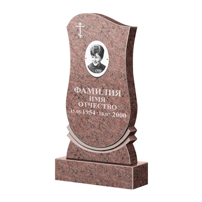 Гранитные памятники в&nbsp;Саратове | Памятник из гранита Розалия Pink ФГЦ-056