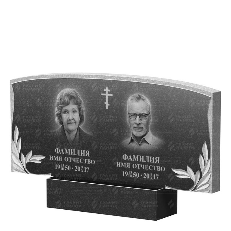 Памятники из гранита двойные в&nbsp;Саратове | Двойной гранитный памятник ФГ-135