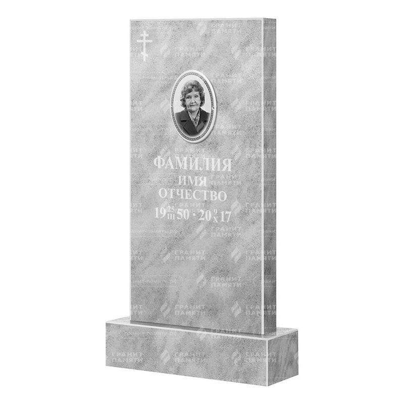 Памятники из мрамора в&nbsp;Саратове | Мраморный памятник, прямой