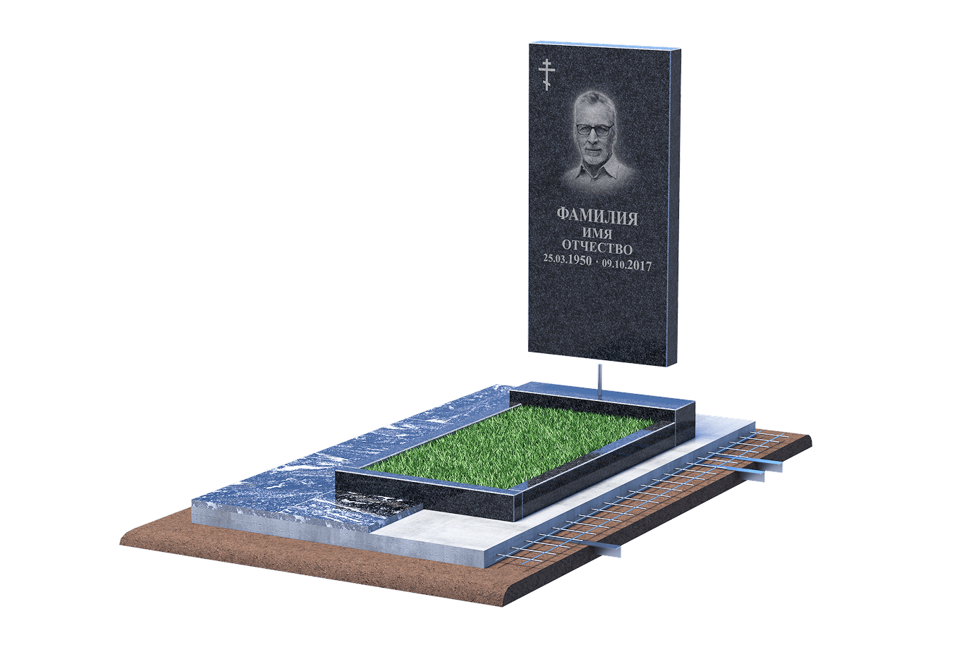 Установка памятника в Саратове