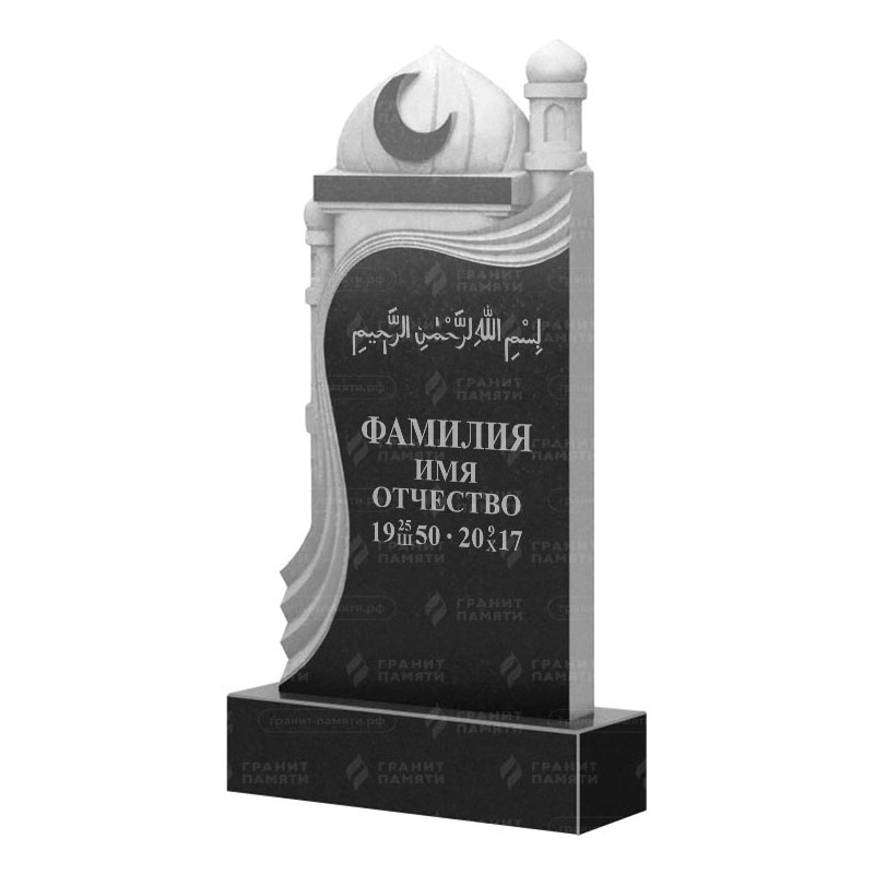 Мусульманские памятники на могилу в&nbsp;Саратове | Гранитный памятник ФГ-228