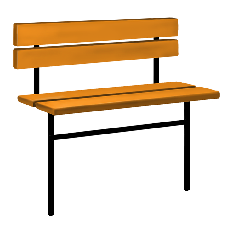 Металлические оградки, столы, скамейки в&nbsp;Саратове | Скамейка №3 со спинкой