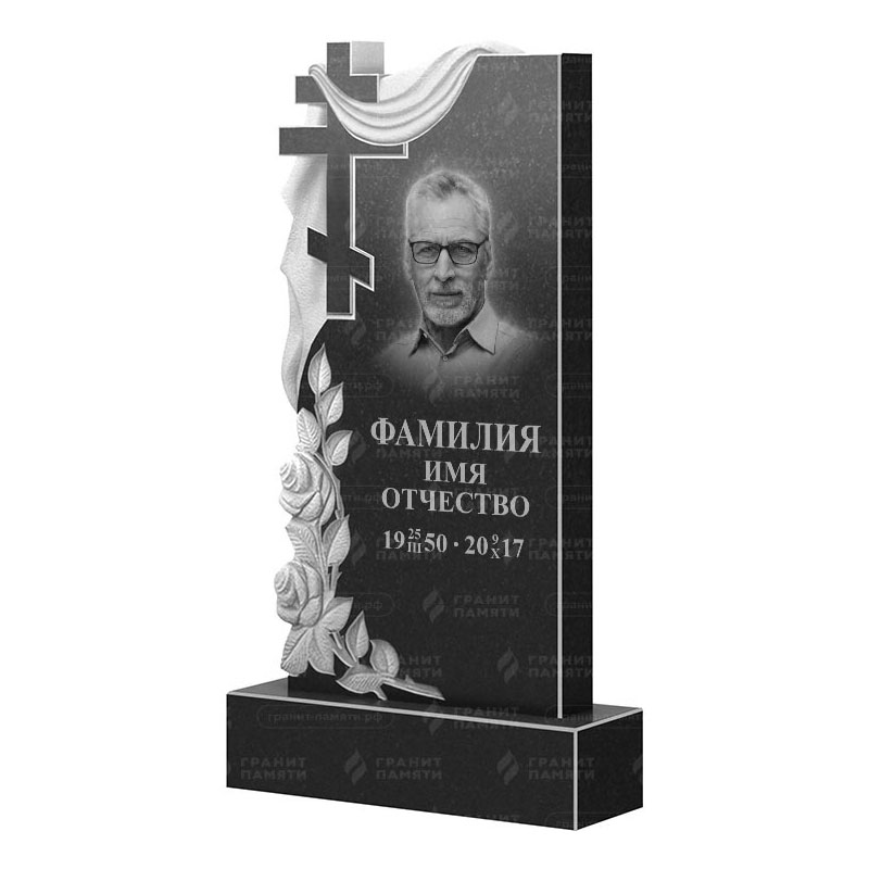 Памятники из гранита вертикальные в&nbsp;Саратове | Гранитный памятник ФГ-189