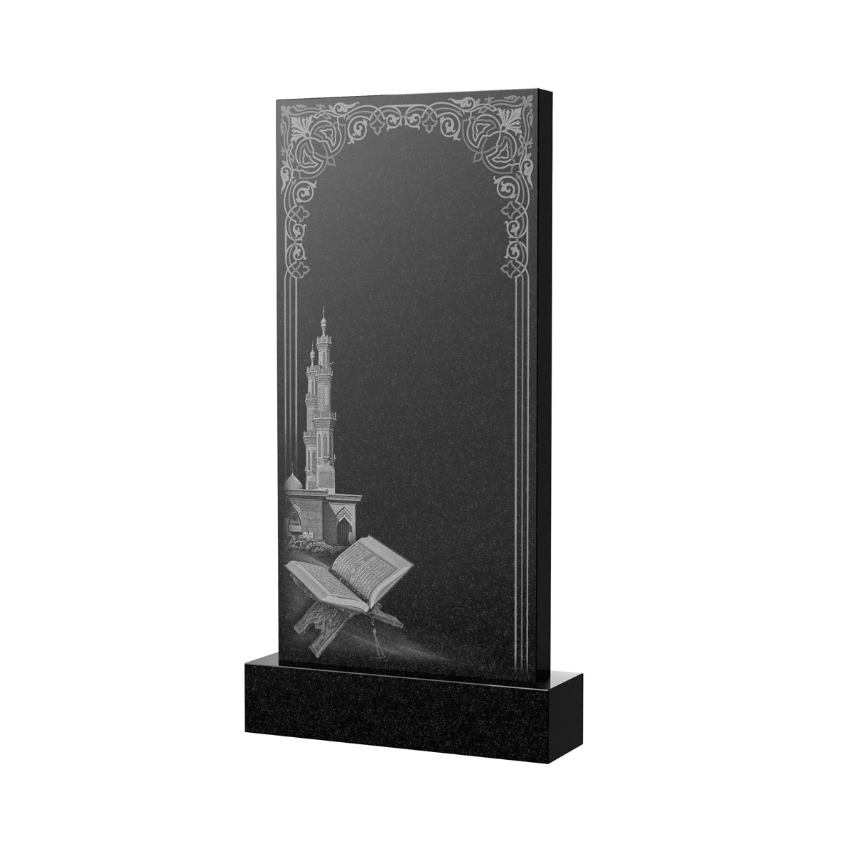 Художественное оформление памятника в&nbsp;Саратове | Художественное оформление на гранитную стелу, рисунок ВХО-039