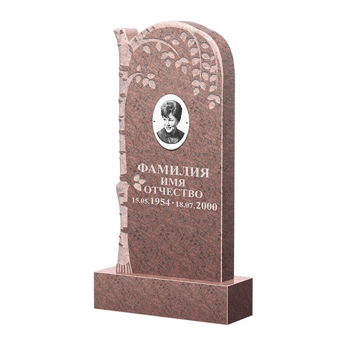 Гранитные памятники в&nbsp;Саратове | Памятник из гранита Розалия Pink ФГЦ-091