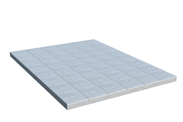 Площадки на могилу в&nbsp;Саратове | Площадка с тротуарной плиткой