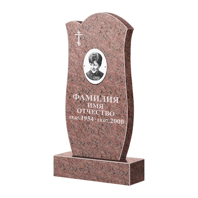 Памятники из цветного гранита в&nbsp;Саратове | Памятник из гранита Розалия Pink ФГЦ-039
