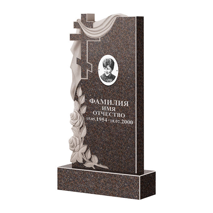 Гранитные памятники в&nbsp;Саратове | Памятник из гранита Карел Brown ФГЦ-189