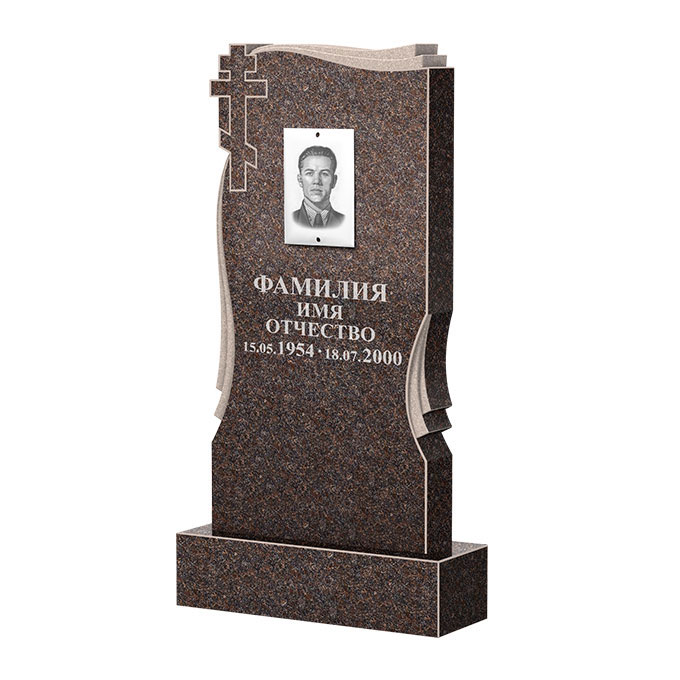 Гранитные памятники в&nbsp;Саратове | Памятник из гранита Карел Brown ФГЦ-185