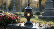 Лампада из гранита: символ почтения и вечной памяти